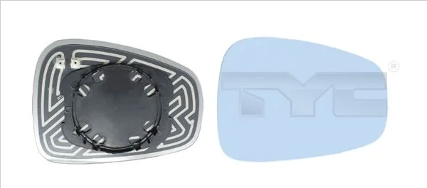 Mirror Glass, exterior mirror TYC 301-0029-1