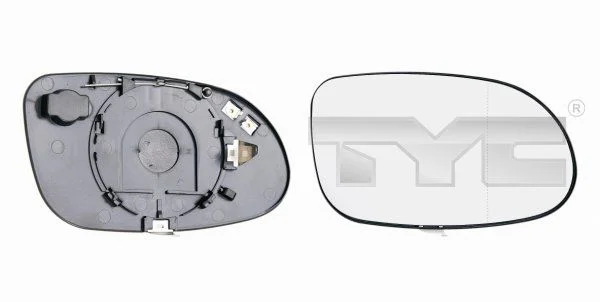 Mirror Glass, exterior mirror TYC 321-0001-1