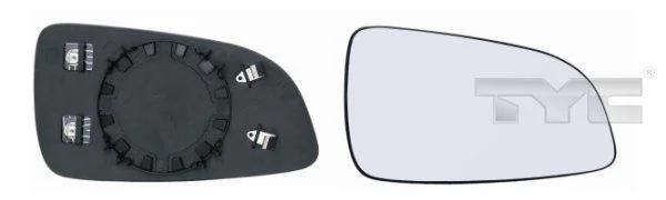 Mirror Glass, exterior mirror TYC 325-0060-1