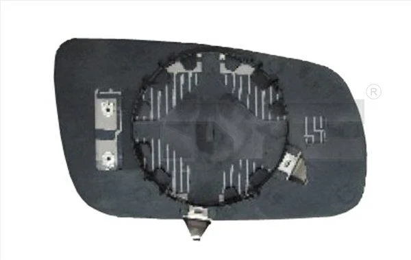Mirror Glass, exterior mirror TYC 332-0016-1
