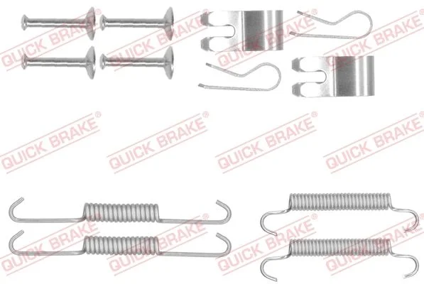 Komplet dodatne opreme, čeljusti parkirne zavore QUICK BRAKE 105-0013