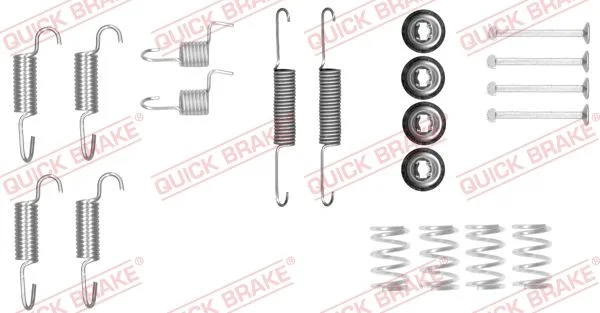 Komplet dodatne opreme, čeljusti parkirne zavore QUICK BRAKE 105-0025
