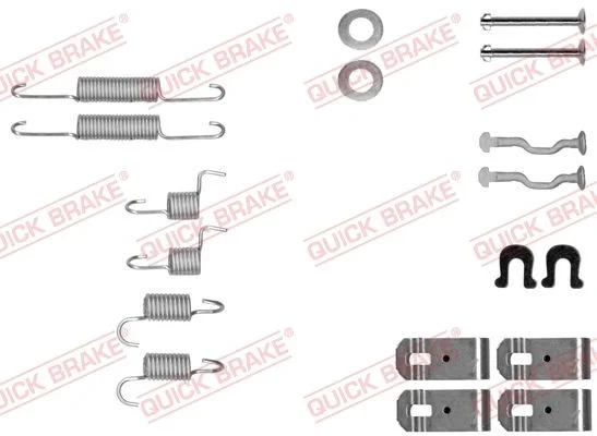 Komplet dodatne opreme, čeljusti parkirne zavore QUICK BRAKE 105-0028