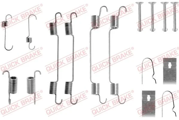 Komplet dodatne opreme, zavorne čeljusti QUICK BRAKE 105-0722