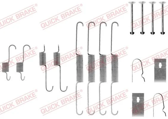 Komplet dodatne opreme, zavorne čeljusti QUICK BRAKE 105-0782