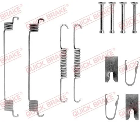 Komplet dodatne opreme, zavorne čeljusti QUICK BRAKE 105-0789
