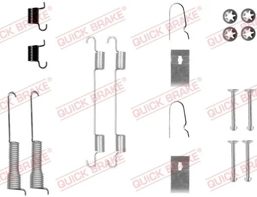 Komplet dodatne opreme, zavorne čeljusti QUICK BRAKE 105-0800