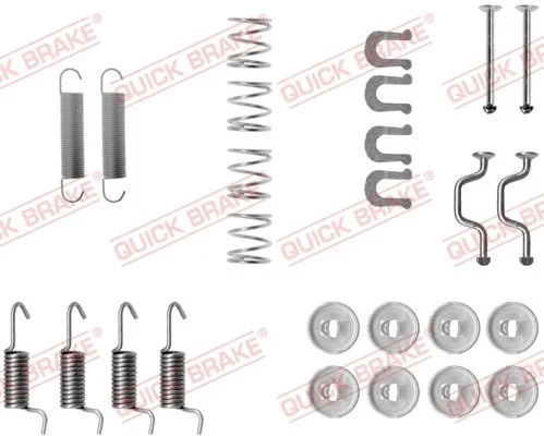Komplet dodatne opreme, čeljusti parkirne zavore QUICK BRAKE 105-0810