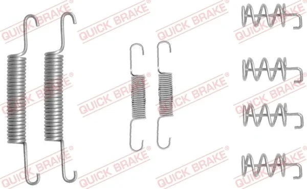 Priedų komplektas, stovėjimo stabdžių trinkelės QUICK BRAKE 105-0831