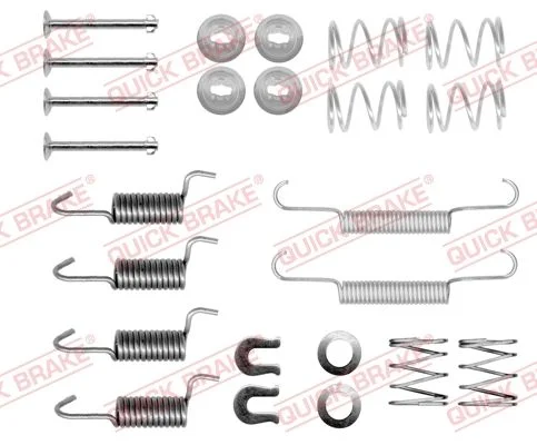 Komplet dodatne opreme, čeljusti parkirne zavore QUICK BRAKE 105-0871