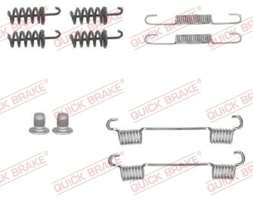 Komplet dodatne opreme, čeljusti parkirne zavore QUICK BRAKE 105-0874