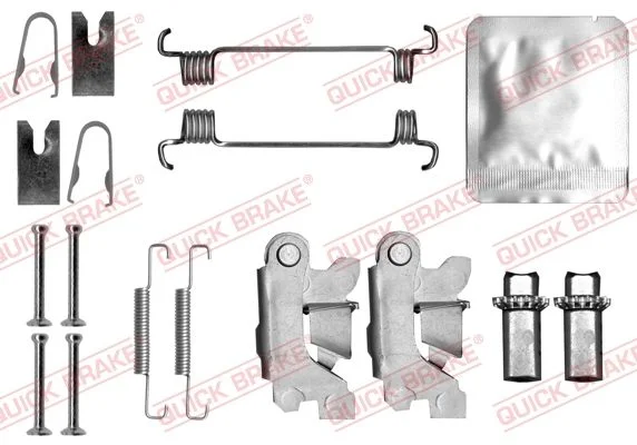 Komplet dodatne opreme, čeljusti parkirne zavore QUICK BRAKE 105-0875S