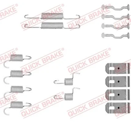 Komplet dodatne opreme, čeljusti parkirne zavore QUICK BRAKE 105-0876