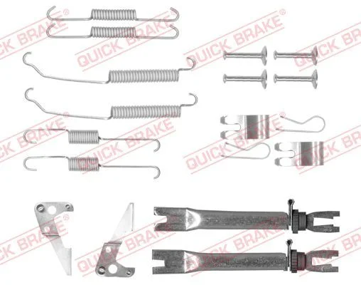 Accessory Kit, brake shoes QUICK BRAKE 105-0882S