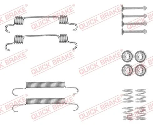 Komplet dodatne opreme, čeljusti parkirne zavore QUICK BRAKE 105-0887