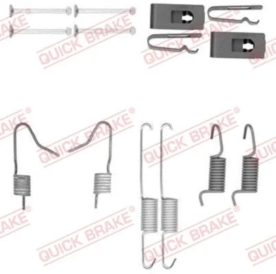 Komplet dodatne opreme, čeljusti parkirne zavore QUICK BRAKE 105-0898