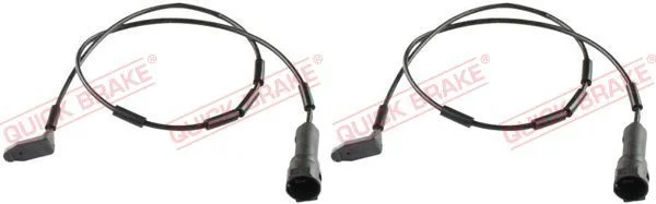 Opozorilo Kontakt, obraba zavornih ploščic QUICK BRAKE WS 0119 A