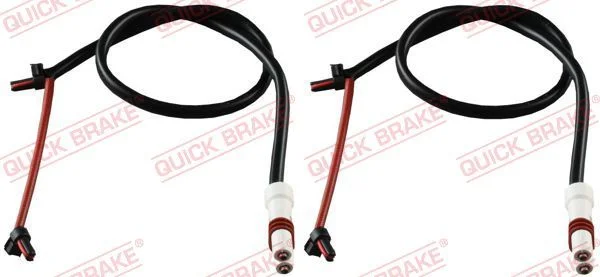 Opozorilo Kontakt, obraba zavornih ploščic QUICK BRAKE WS 0349 A