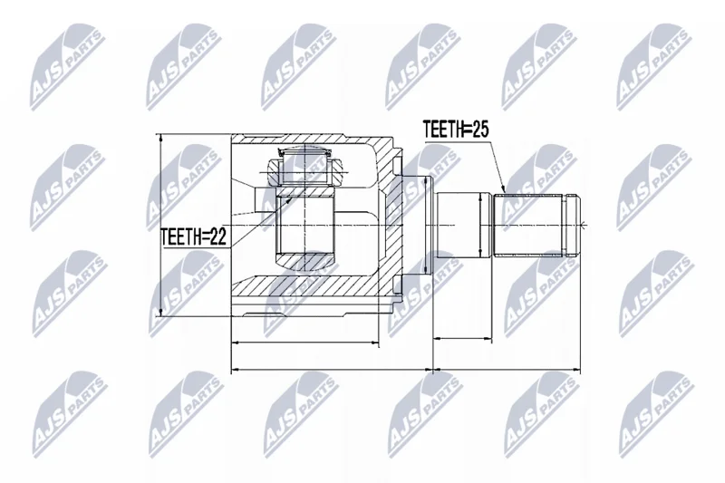 Joint Kit, drive shaft NTY NPW-KA-318