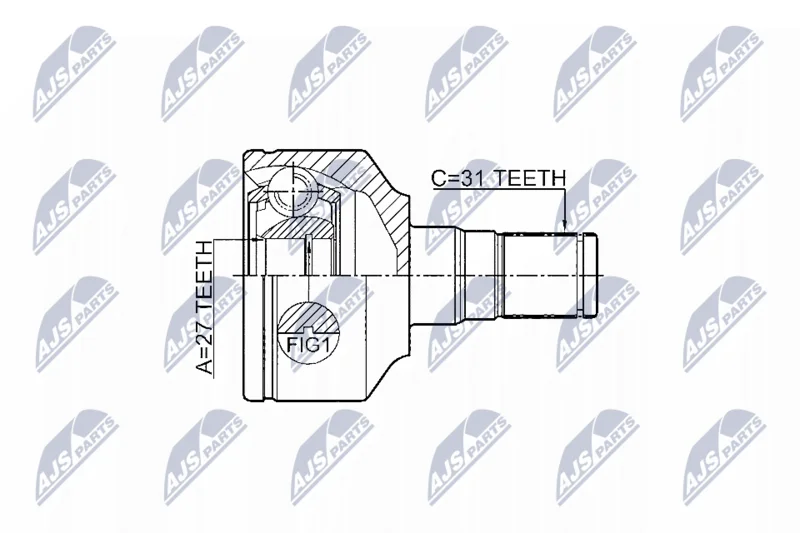 Joint Kit, drive shaft NTY NPW-VV-014