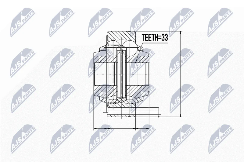 Joint Kit, drive shaft NTY NPW-WW-002