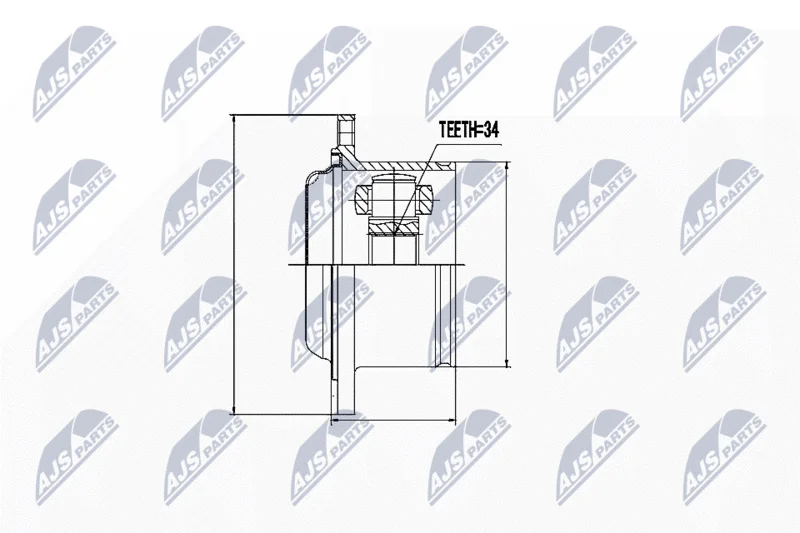 Joint Kit, drive shaft NTY NPW-WW-006