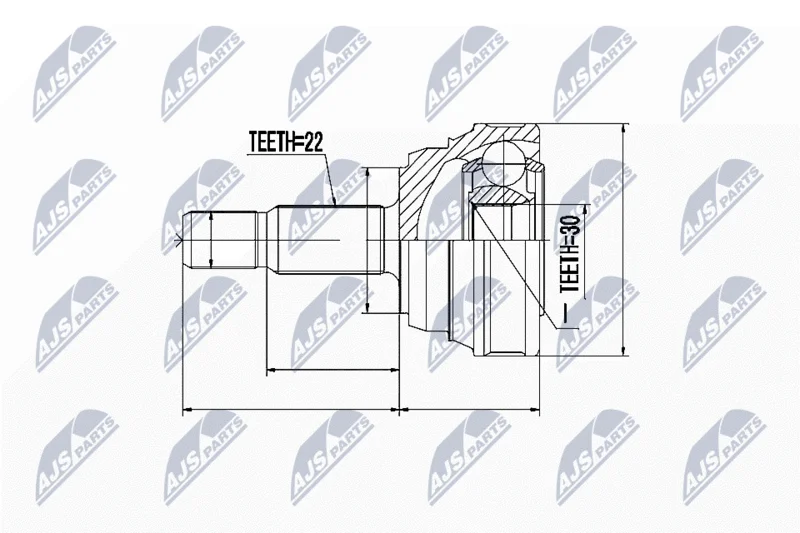 Joint Kit, drive shaft NTY NPZ-WW-013