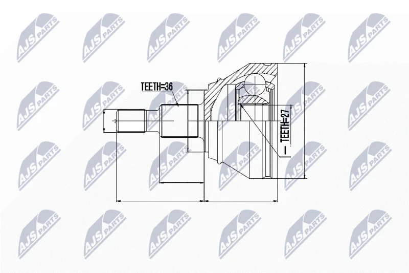 Joint Kit, drive shaft NTY NPZ-WW-028