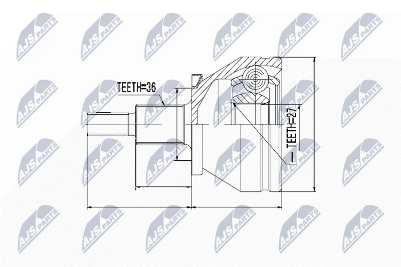 Joint Kit, drive shaft NTY NPZ-WW-036