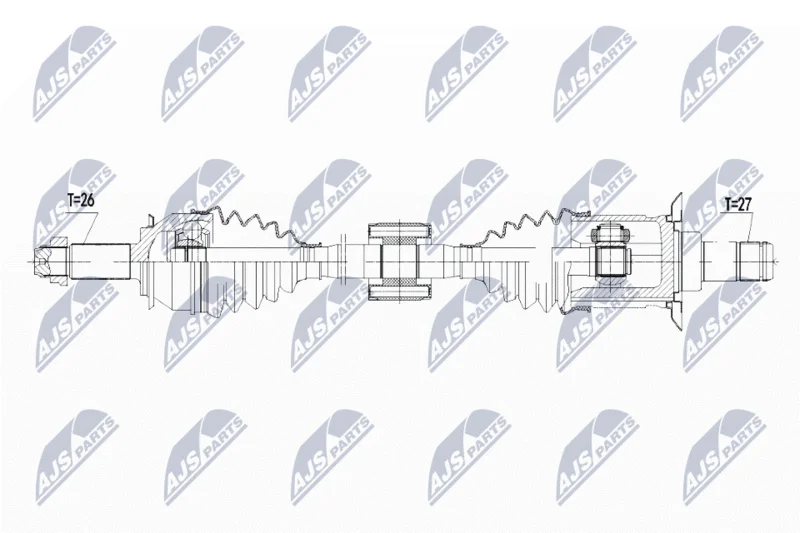 Pogonska gred NTY NPW-BM-105