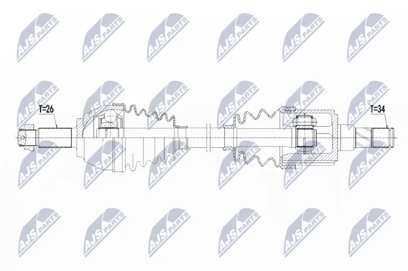 Pogonska gred NTY NPW-BM-125
