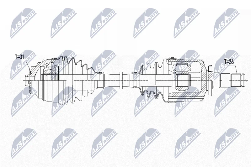 Pogonska gred NTY NPW-BM-139