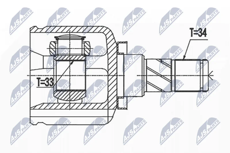 Komplet sklepov, pogonska gred NTY NPW-BM-144