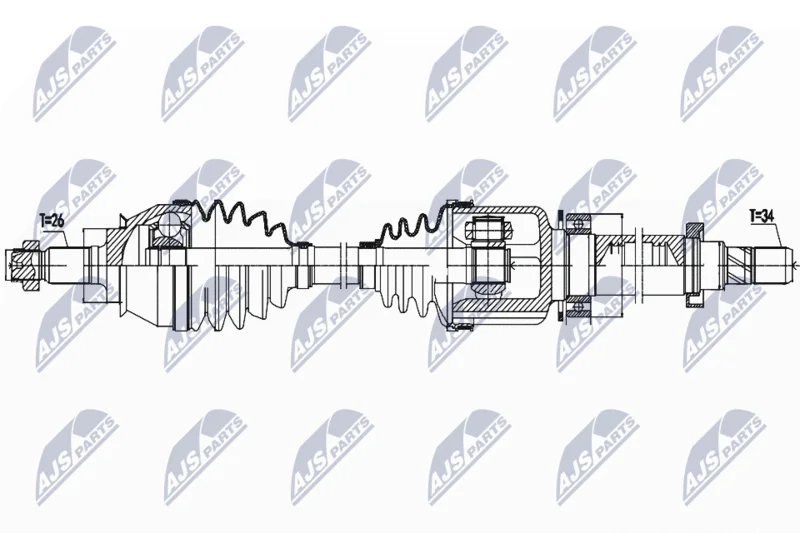 Pogonska gred NTY NPW-BM-158