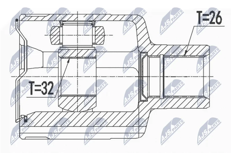 Komplet sklepov, pogonska gred NTY NPW-DW-007