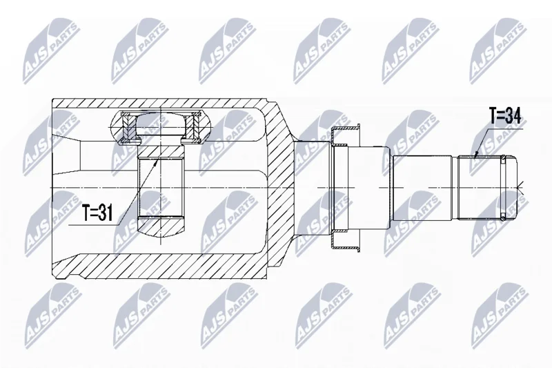 Komplet sklepov, pogonska gred NTY NPW-DW-021