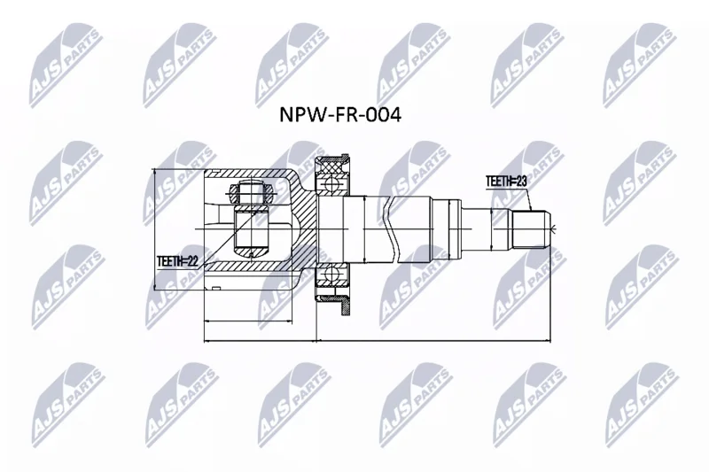Komplet sklepov, pogonska gred NTY NPW-FR-004