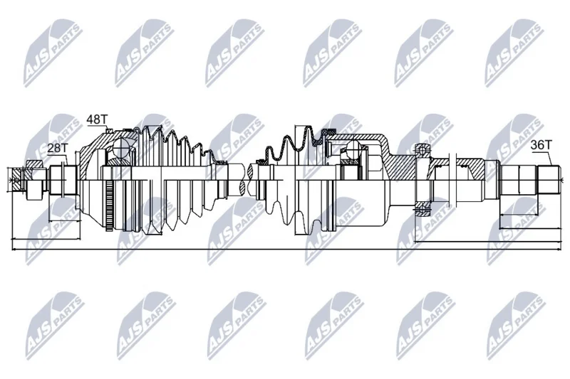 Pogonska gred NTY NPW-FR-041