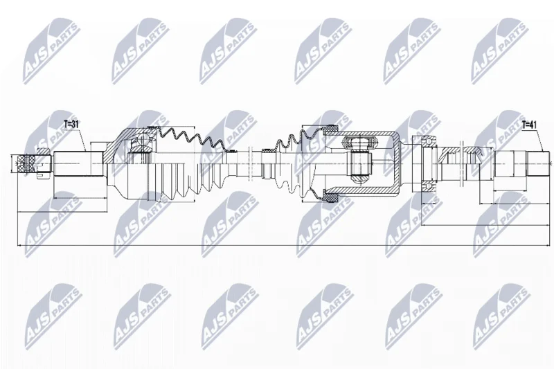 Pogonska gred NTY NPW-FR-074