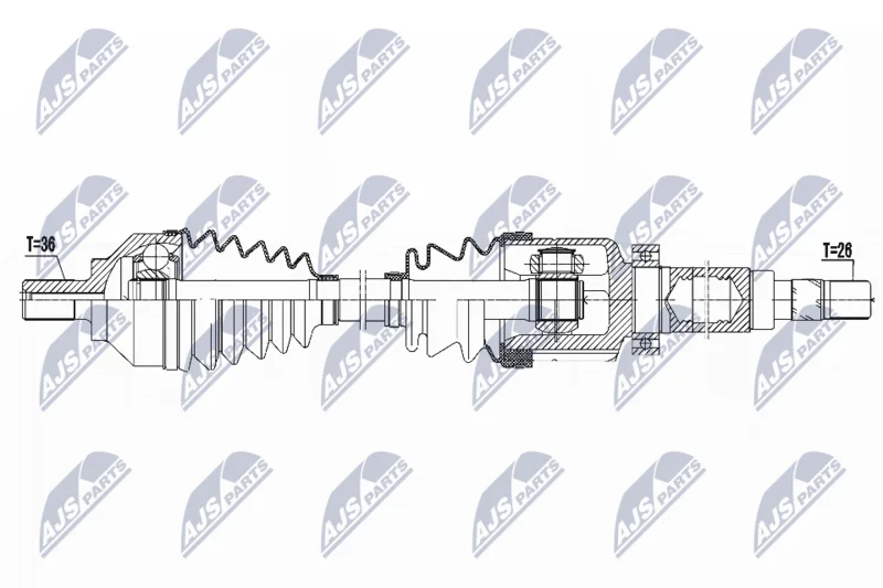 Drive Shaft NTY NPW-FR-082