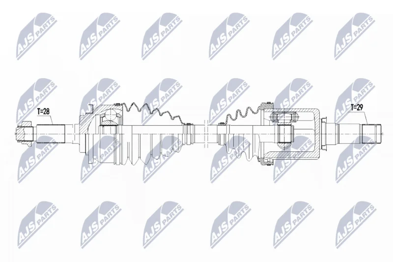 Drive Shaft NTY NPW-FR-088