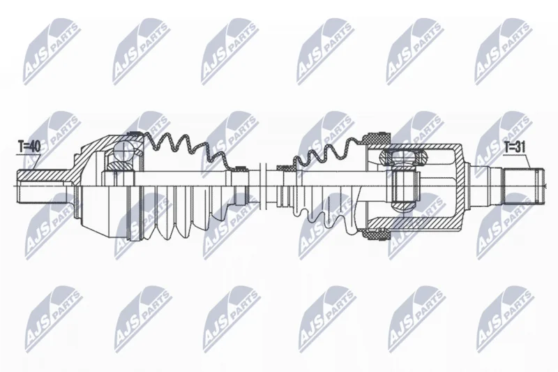 Drive Shaft NTY NPW-FR-155