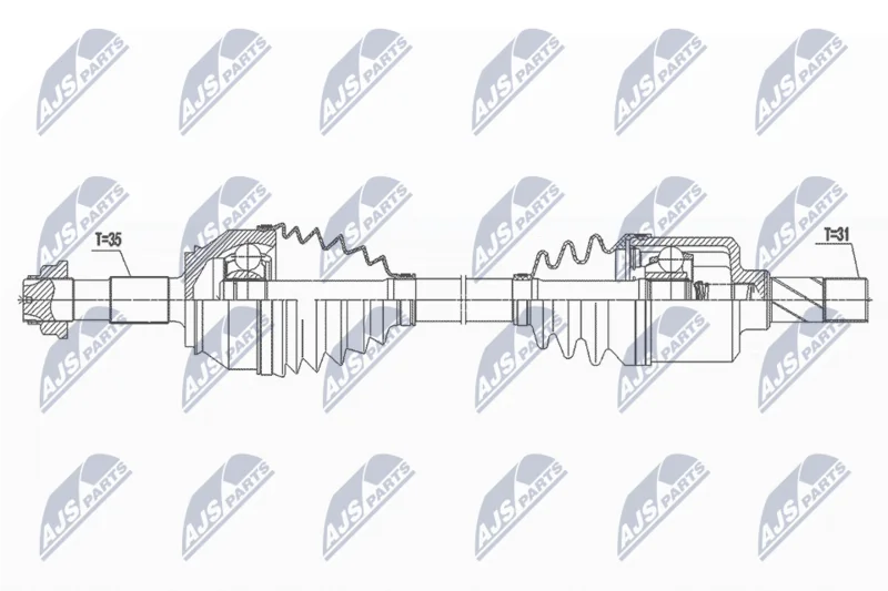 Pogonska gred NTY NPW-FT-065