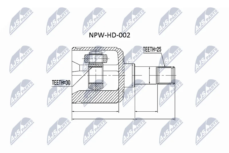 Komplet sklepov, pogonska gred NTY NPW-HD-002