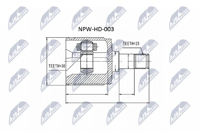 Komplet sklepov, pogonska gred NTY NPW-HD-003