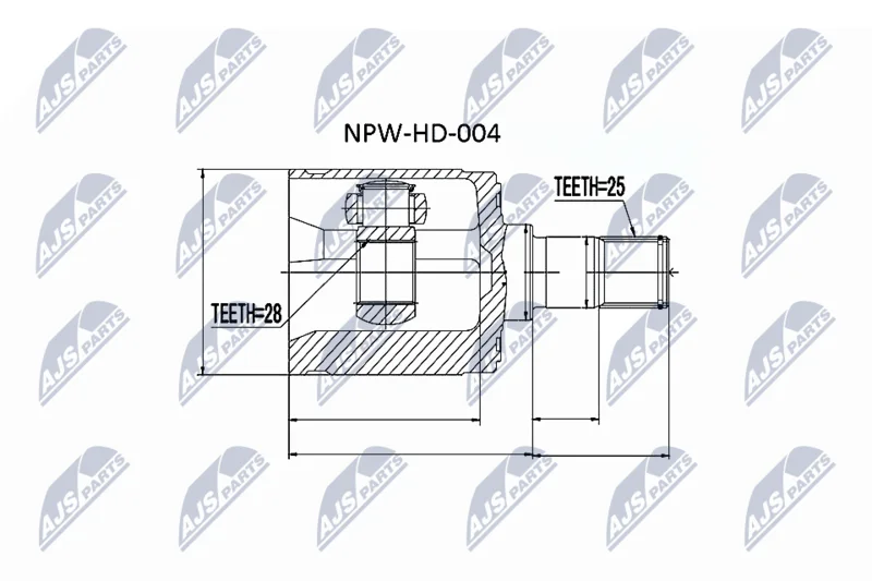 Komplet sklepov, pogonska gred NTY NPW-HD-004