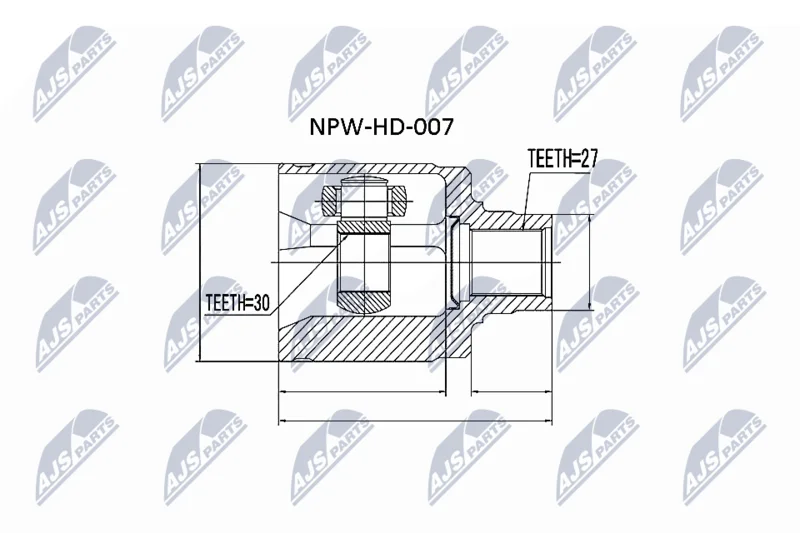 Komplet sklepov, pogonska gred NTY NPW-HD-007