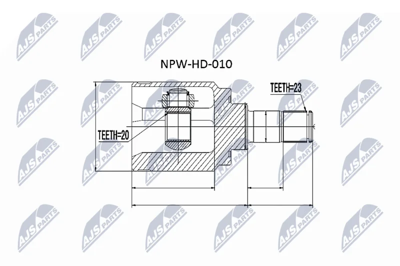 Komplet sklepov, pogonska gred NTY NPW-HD-010