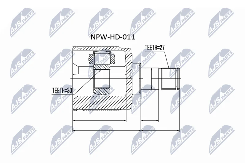 Komplet sklepov, pogonska gred NTY NPW-HD-011