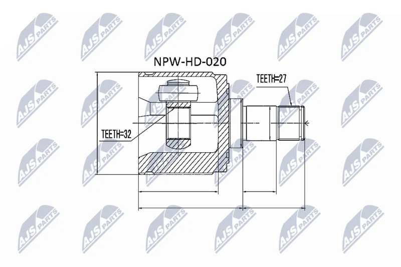 Komplet sklepov, pogonska gred NTY NPW-HD-020